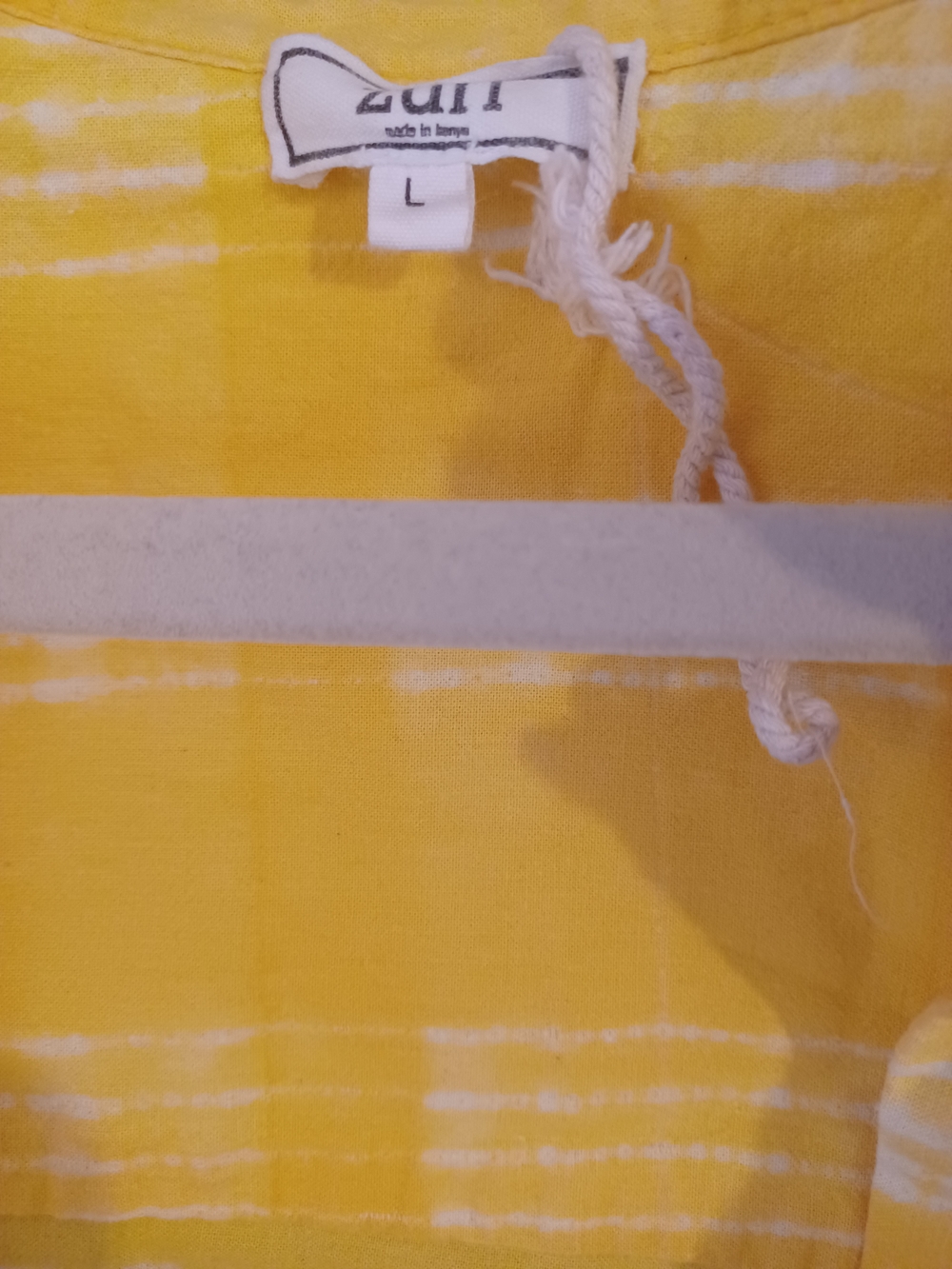 ZURI Yellow & White Striped Button-Up Top - Picture 4 of 5